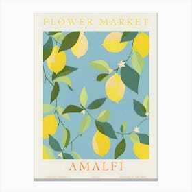 Amalfi Flower Market Canvas Print