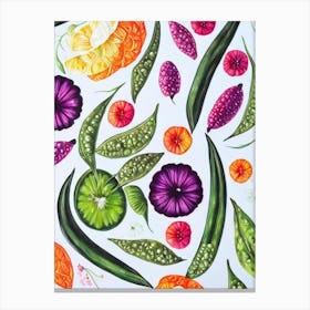 Peas 2 Marker vegetable Canvas Print
