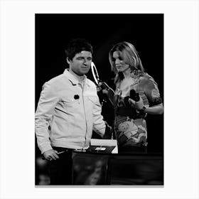 Noel Gallagher And Kate Moss Canvas Print