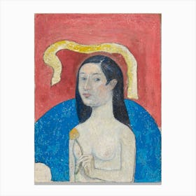 Portrait Of The Artist’S Mother (Eve), Paul Gauguin Canvas Print