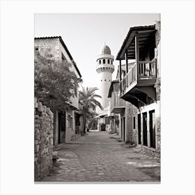 Antalya, Turkey, Photography In Black And White 7 Canvas Print