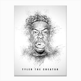 Tyler The Creator Rapper Sketch Canvas Print