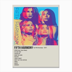 Fifth Harmony By Fifth Harmony 2017 Poster 1 Canvas Print