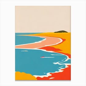 Bateau Bay Beach Australia Midcentury Canvas Print