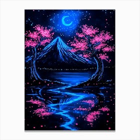 Cherry Blossom Painting Canvas Print