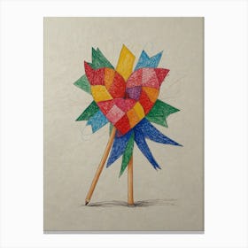 Heart Shaped Pencil Canvas Print