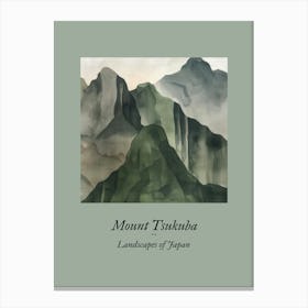 Landscapes Of Japan Mount Tsukuba 9 Canvas Print