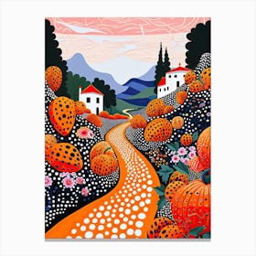 Ravello, Italy, Illustration In The Style Of Pop Art 1 Canvas Print