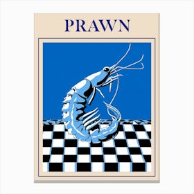 Prawn 2 Seafood Poster Canvas Print