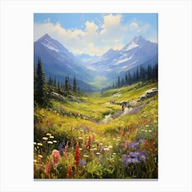 Wildflowers In The Mountains Canvas Print