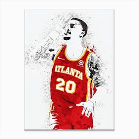 John Collins Atlanta Hawks 1 Canvas Print