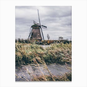 Kinderdijk Netherlands Windmill Canvas Print