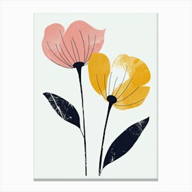 Beirut Flower Market Boho Minimalist Style 1 Canvas Print