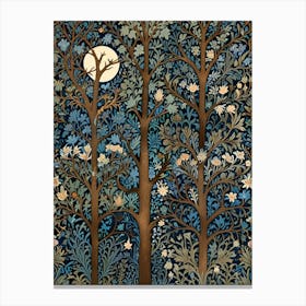 William Morris Moonlight In The Woods 19 Canvas Print