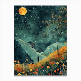 Night In The Countryside Canvas Print