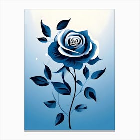 Blue Rose 4 Canvas Print