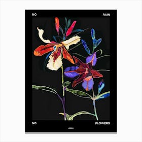 No Rain No Flowers Poster Lobelia 1 Canvas Print