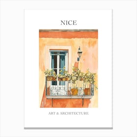 Nice Travel And Architecture Poster 1 Canvas Print