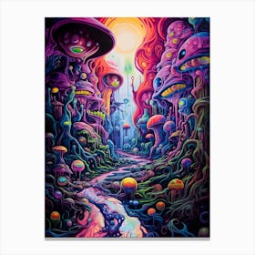 Psychedelic Forest 1 Canvas Print