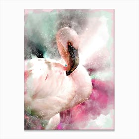 Pink Flamingo Canvas Print