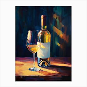 Wine And Glass Canvas Print