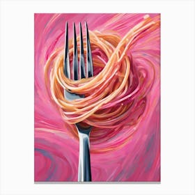 Spaghetti On A Fork Canvas Print