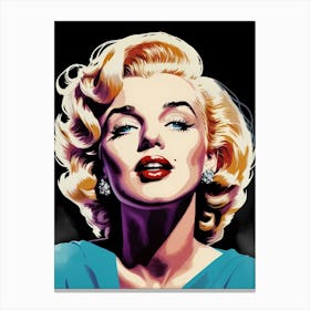Marilyn Monroe Portrait Pop Art (6) Canvas Print