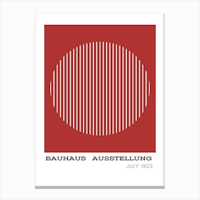 Bauhaus Red Exhibition 5 Canvas Print