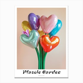 Dreamy Inflatable Flowers Poster Bleeding Heart 3 Canvas Print