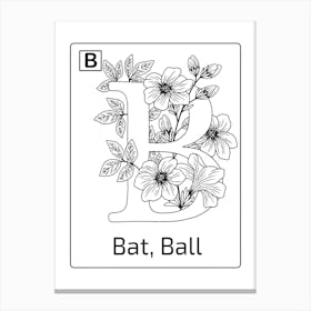 Bat Ball Canvas Print