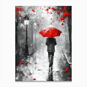 Man In The Rain 1 Canvas Print