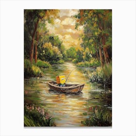 Bob by the river Canvas Print