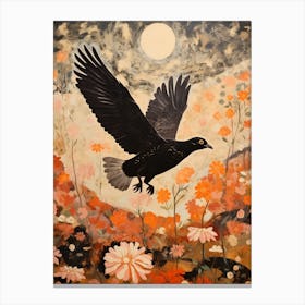 Coot 3 Detailed Bird Painting Canvas Print