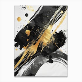 Abstract Black And Gold Canvas Print 13 Canvas Print