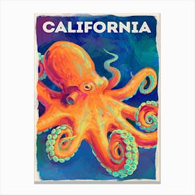 California Octopus Canvas Print