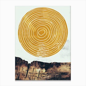 Ring Of Fire, Minimalist, Bauhaus Canvas Print