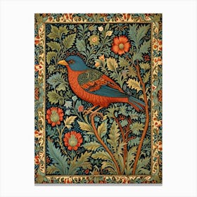 William Morris Bird On A Branch 1 Canvas Print