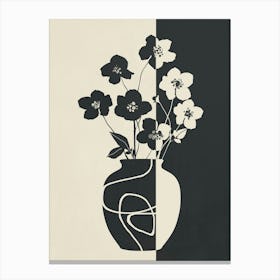 Botanical Contrast 1 Canvas Print