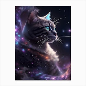 Galaxy Cat Canvas Print