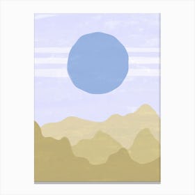 Blue Sunset Canvas Print