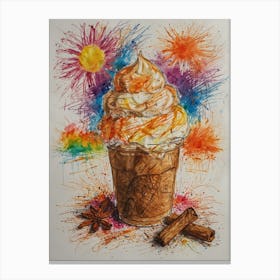 Ice Cream Sundae 6 Canvas Print