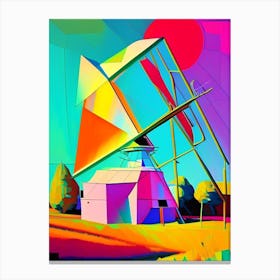 Radio Telescope Abstract Modern Pop Space Canvas Print