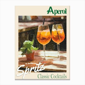 Aperol Spritz – Classic Cocktails 04 Canvas Print