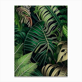 Jungle Foliage 3 Botanical Canvas Print