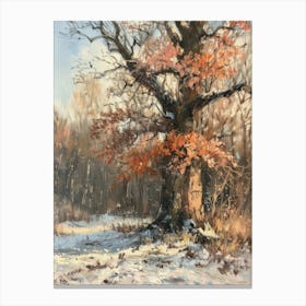 Tree In The Snow 3 Canvas Print