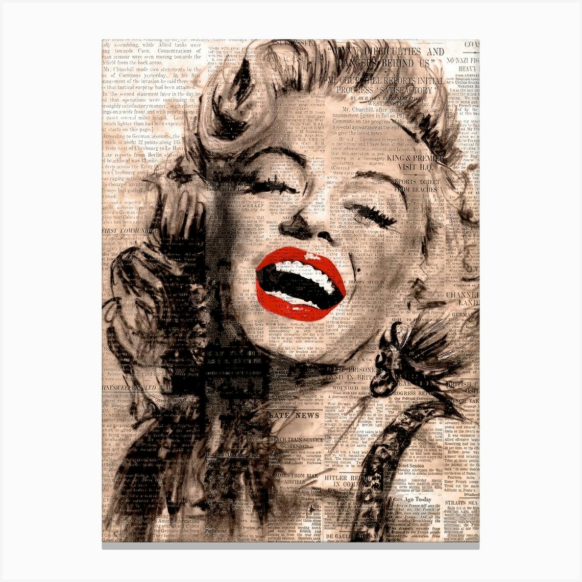 MARILYN MONROE  ANGEL PRINT ON FRAMED CANVAS WALL ART HOME DECORATION PICTURE 