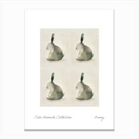 Cute Animals Collection Bunny 4 Canvas Print