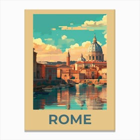 Rome Old art print.. Canvas Print