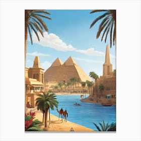 Ancient Egypt - Nile River Canvas Print