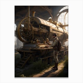 Steam Train Canvas Print